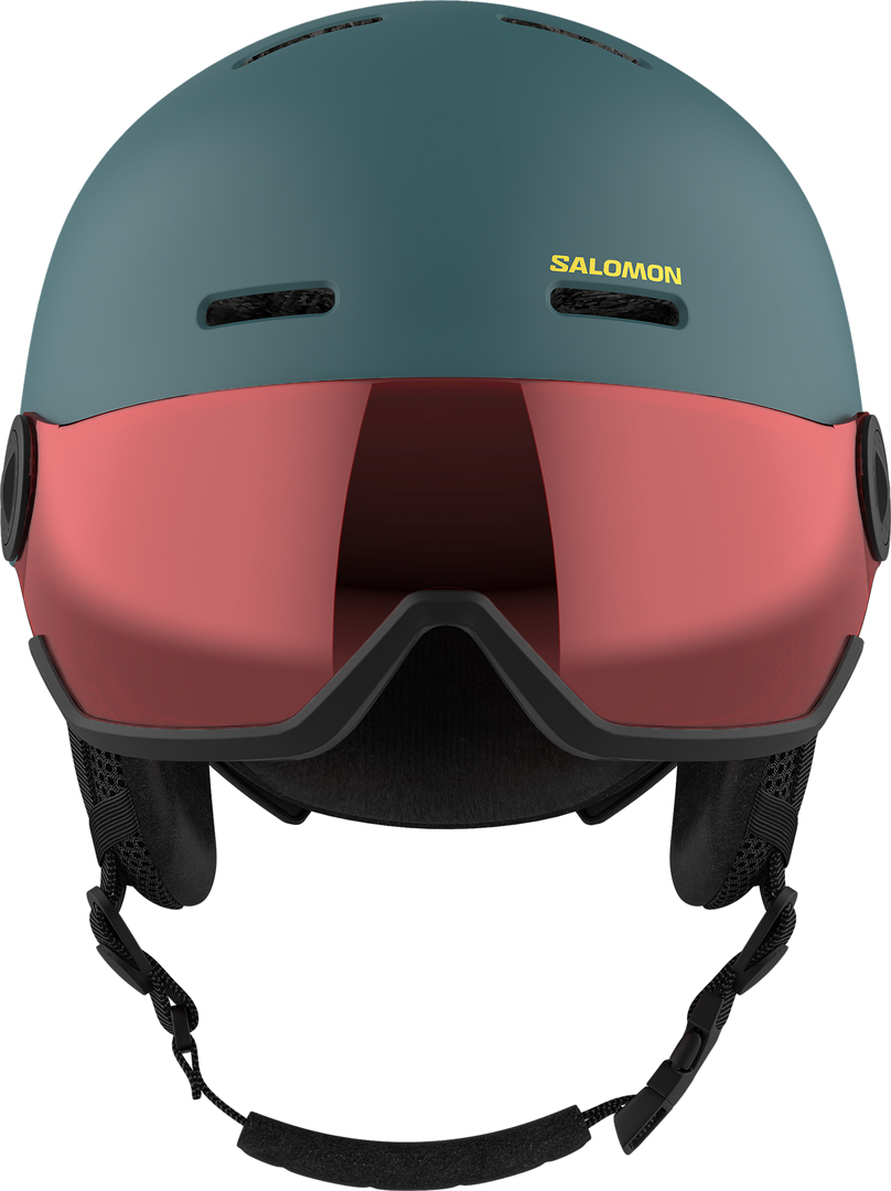 Salomon ORKA VISOR Helmet north atlantic universal flash red