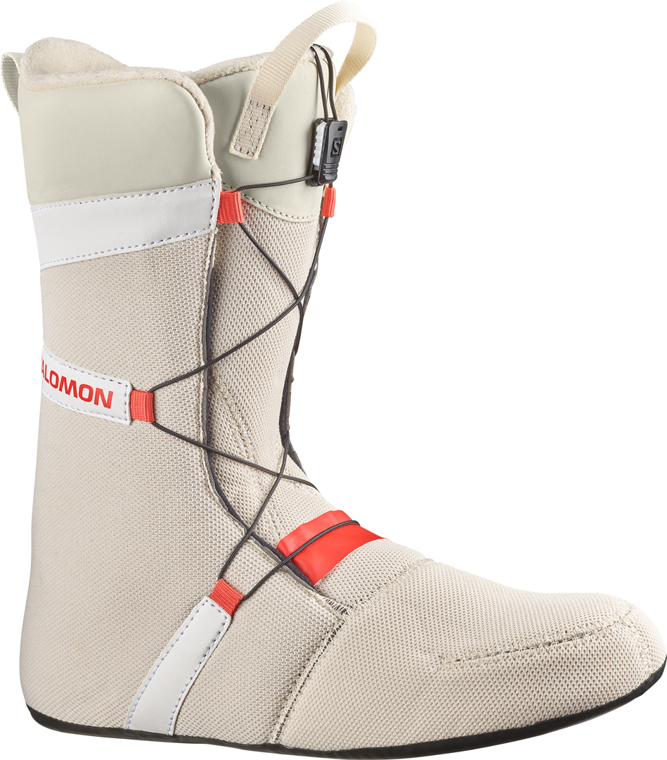 Salomon LAUNCH LACE SJ BOA Boot bleached sand almond milk aurora red Warehouse One