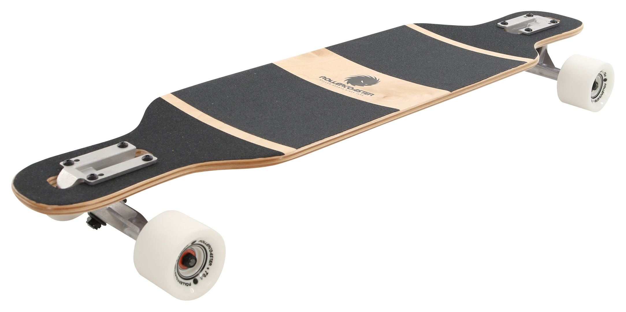 Miniaturansicht 68  - ROLLERCOASTER Longboard Skateboard Komplett PALMS + STRIPES + FEATHERS THE ONE