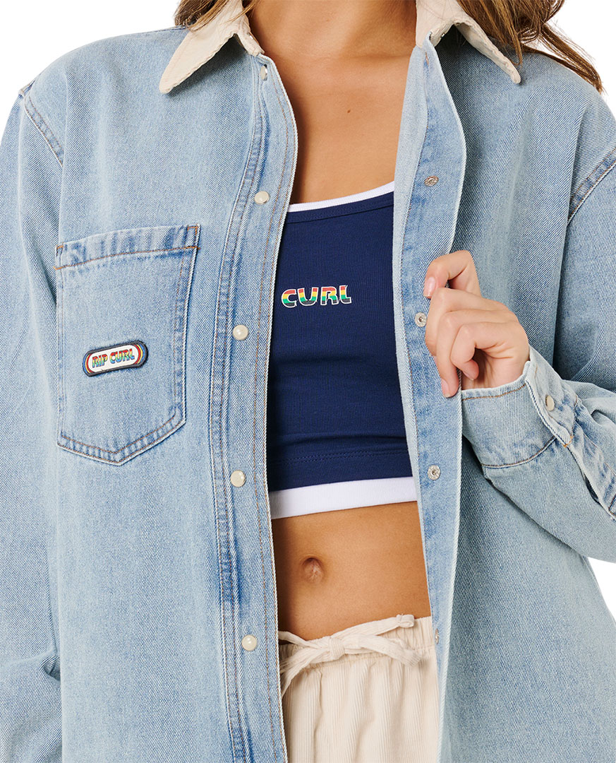 Artikelbild 5 des Artikels “SURF SIDE RELAXED DENIM Hemd 2026 washed blue L“