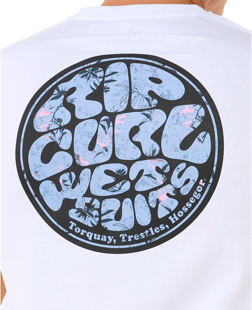 RIP CURL Shirt Tshirt Oberteil WETTIE PASSAGE ICON T-Shirt 2025 white Oberteil