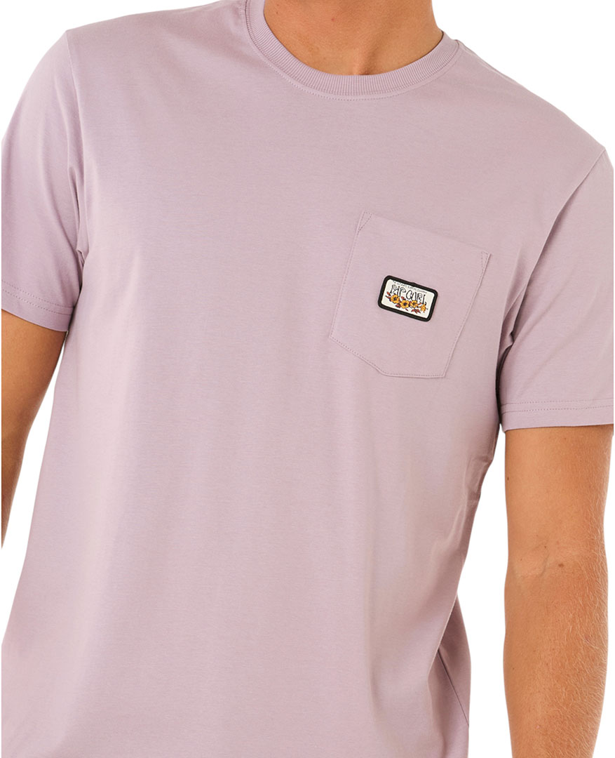 RIP CURL Shirt Tshirt Oberteil SURF PARADISE BADGE UPDATE T-Shirt 2025 smokey