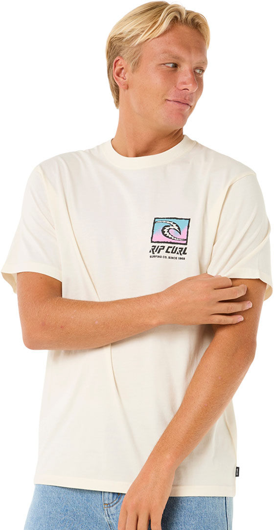 RIP CURL Shirt Tshirt Oberteil RAW ENERGY TRAD T-Shirt 2025 bone Oberteil Top
