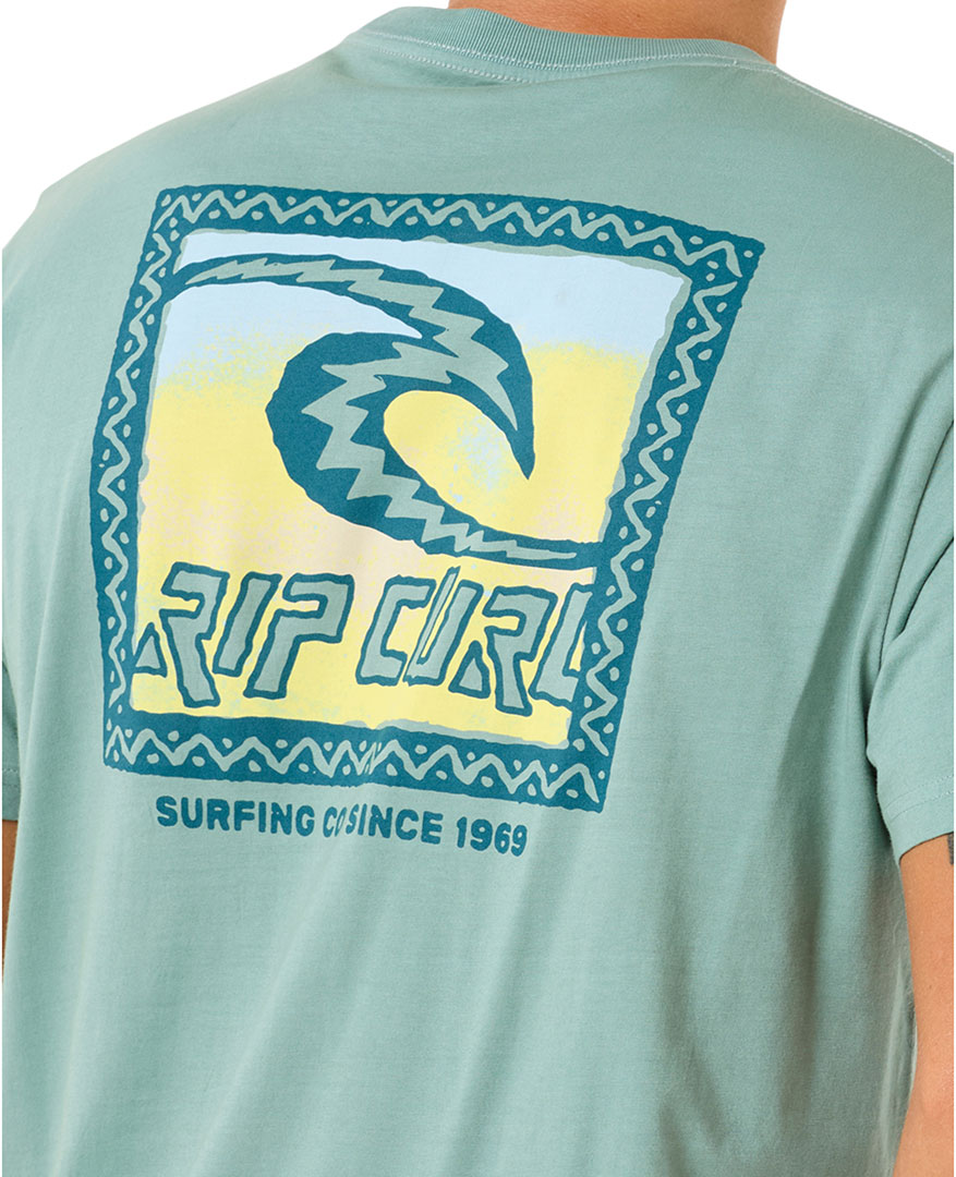 RIP CURL Shirt Tshirt Oberteil RAW ENERGY TRAD T-Shirt 2025 blue lagoon Oberteil