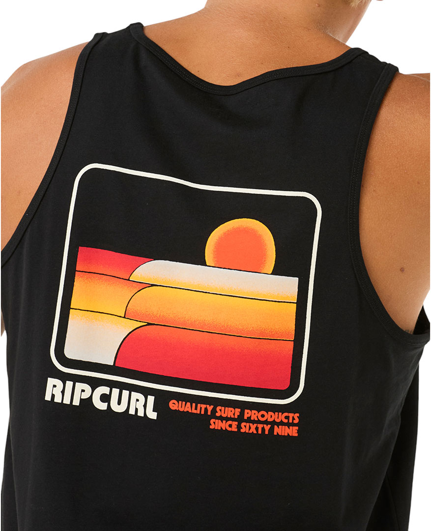 Camiseta RIP CURL parte superior SURF REVIVAL PEAKING Tank 2025 negra parte superior Top - Imagen 11 de 18