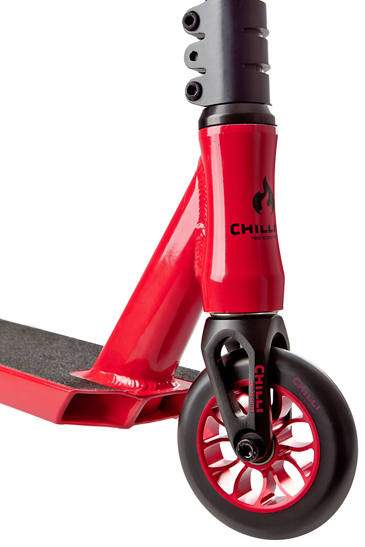 CHILLI PRO SCOOTER Stunt Roller Scooter REAPER FIRE Scooter red/black Park Kick 