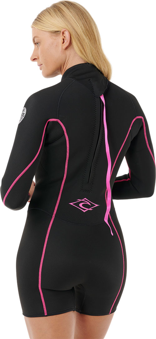 Artikelbild 5 des Artikels “WOMENS DAWN PATROL 2/2 LS BACK ZIP Shorty 2026 black/pink 8“