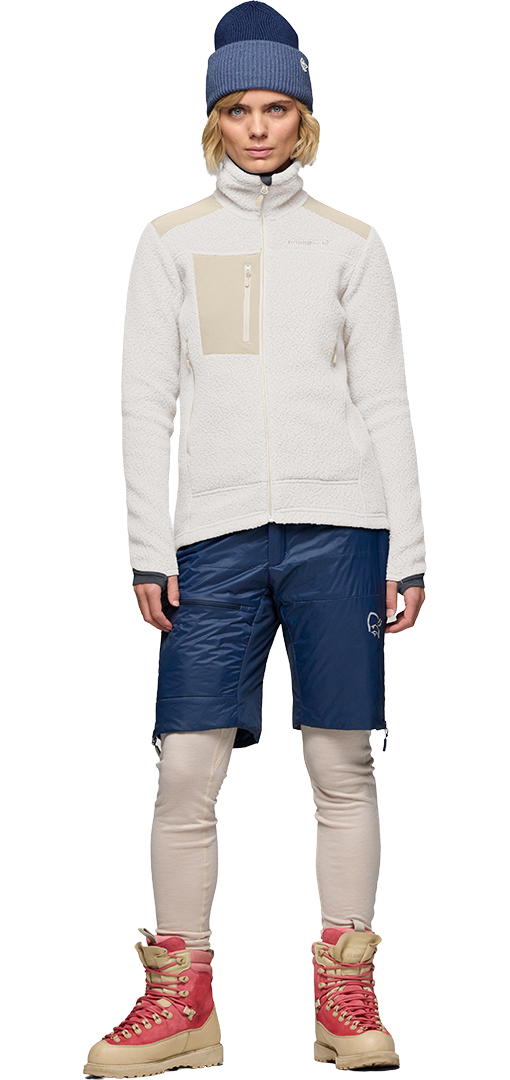 Artikelbild 5 des Artikels “TROLLVEGGEN WARM3 WOMEN Zip Fleece 2027 whisper white/oatmeal M“