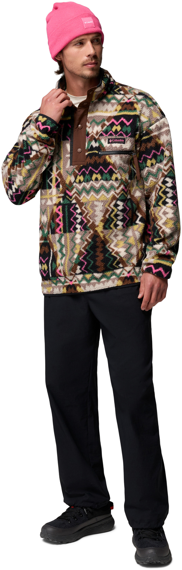 Product image 5 of the product “HELVETIA II PRINTED Fleece 2027 black geomix M”