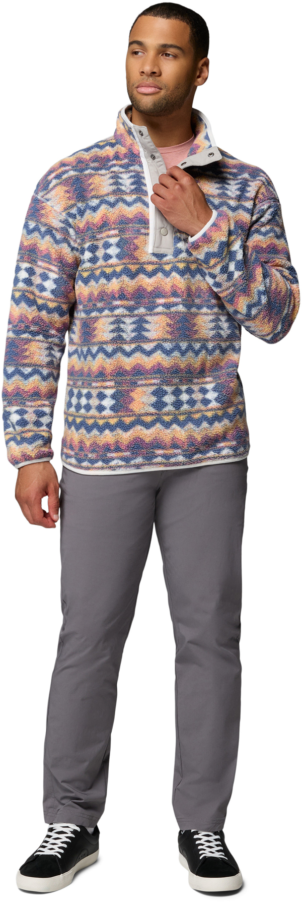 Artikelbild 5 des Artikels “HELVETIA II PRINTED Fleece 2027 sea salt/retrotree M“