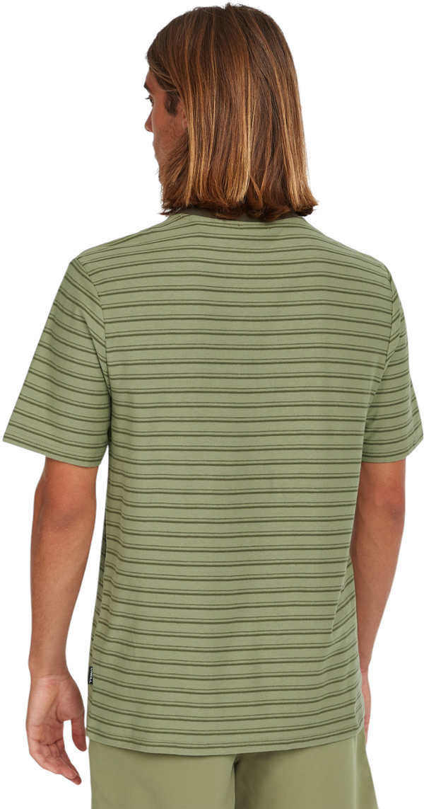 Camiseta ONEILL parte superior YARN STRIPE T-Shirt 2025 green cali tee stripe - Imagen 11 de 36