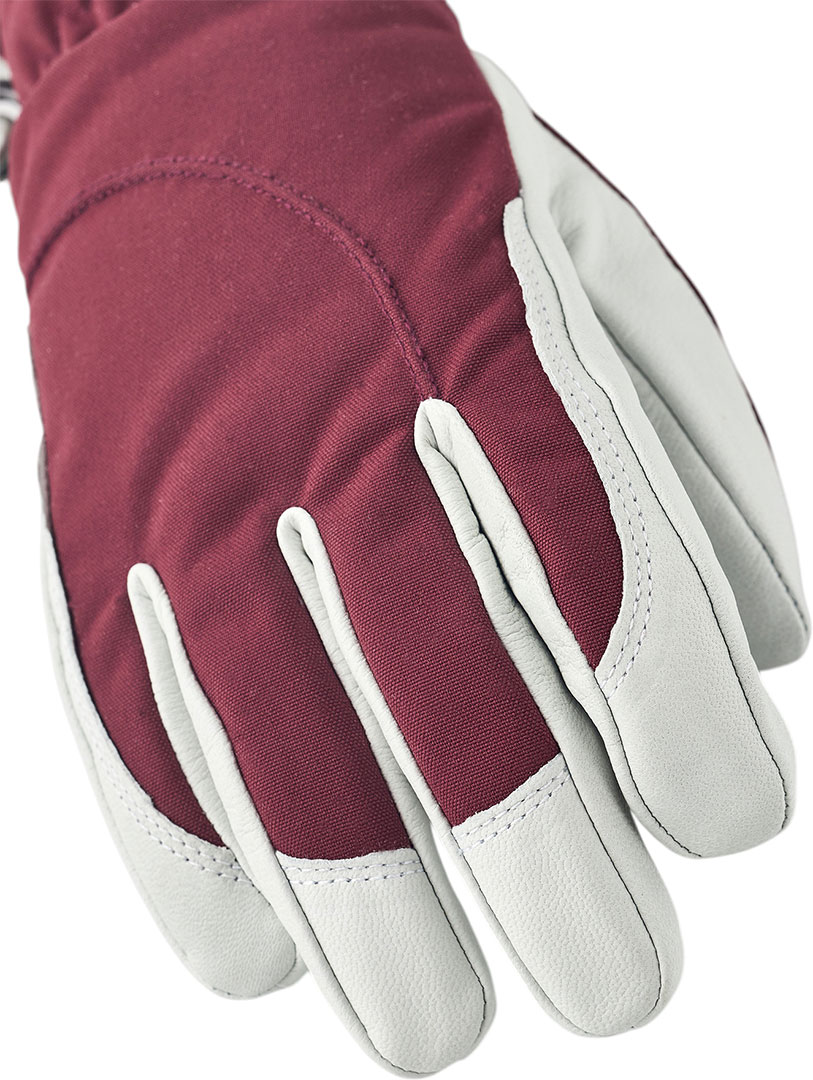 Product image 5 of the product “HELI SKI WOMEN Glove 2027 bordeaux/offwhite 9”