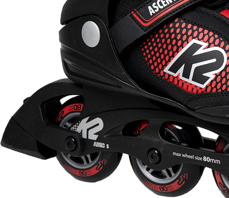 K2 Inliner Inline Skates ASCENT 80 M Inline Skate blackred Fitness Skate