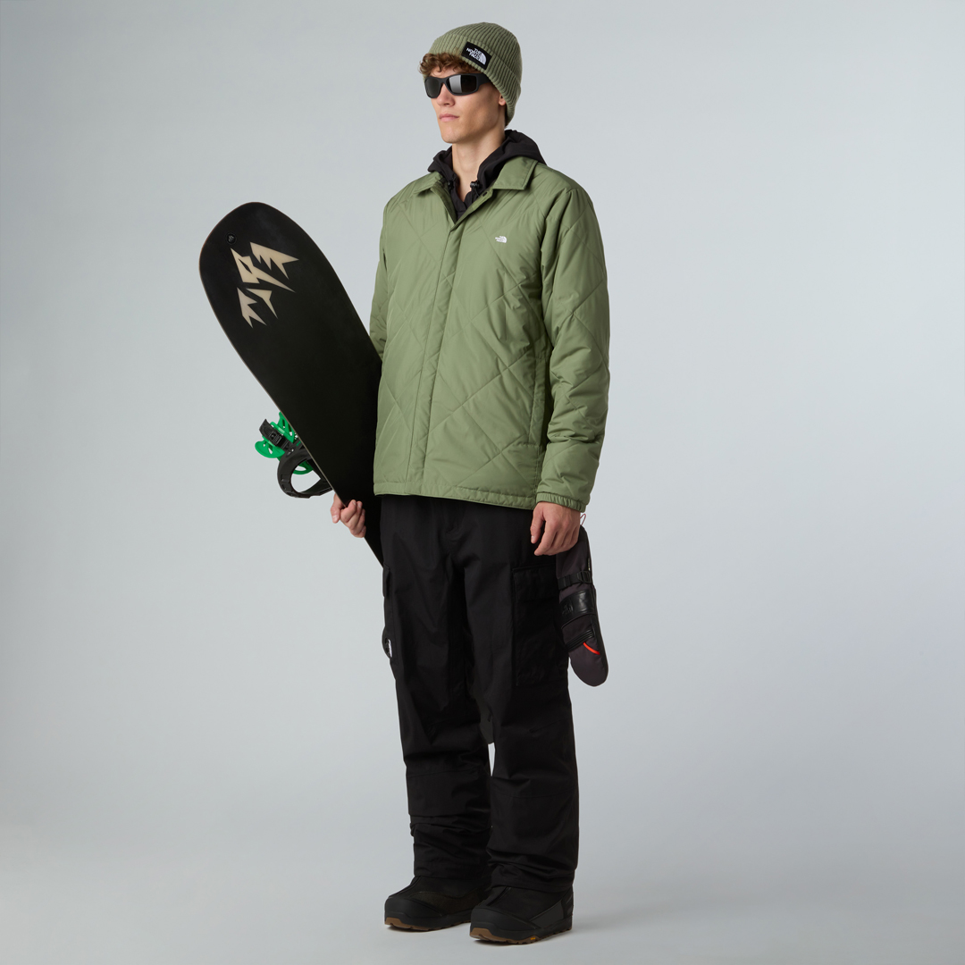Product image 5 of the product “AFTERBURNER INSULATED FLANNEL Jacket 2026 bark mist/tnf black shadow plaid XL”