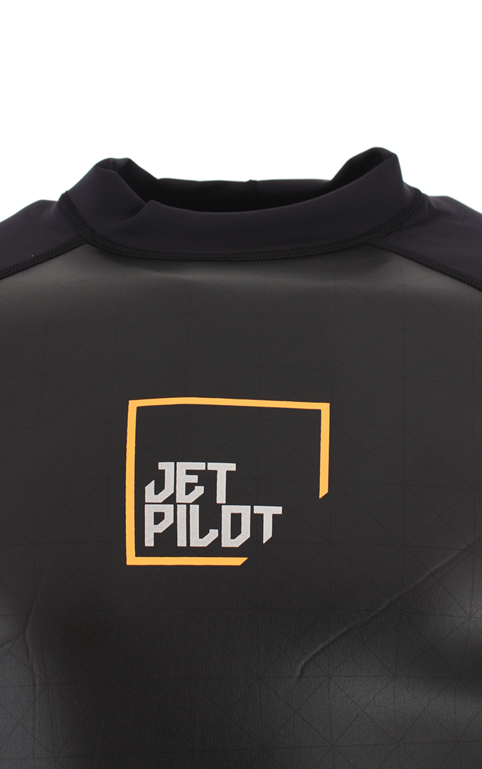 JET PILOT NEOPREN Top F38 FLIGHT 1MM black/orange Herren Wetsuits Neo Surfanzug 