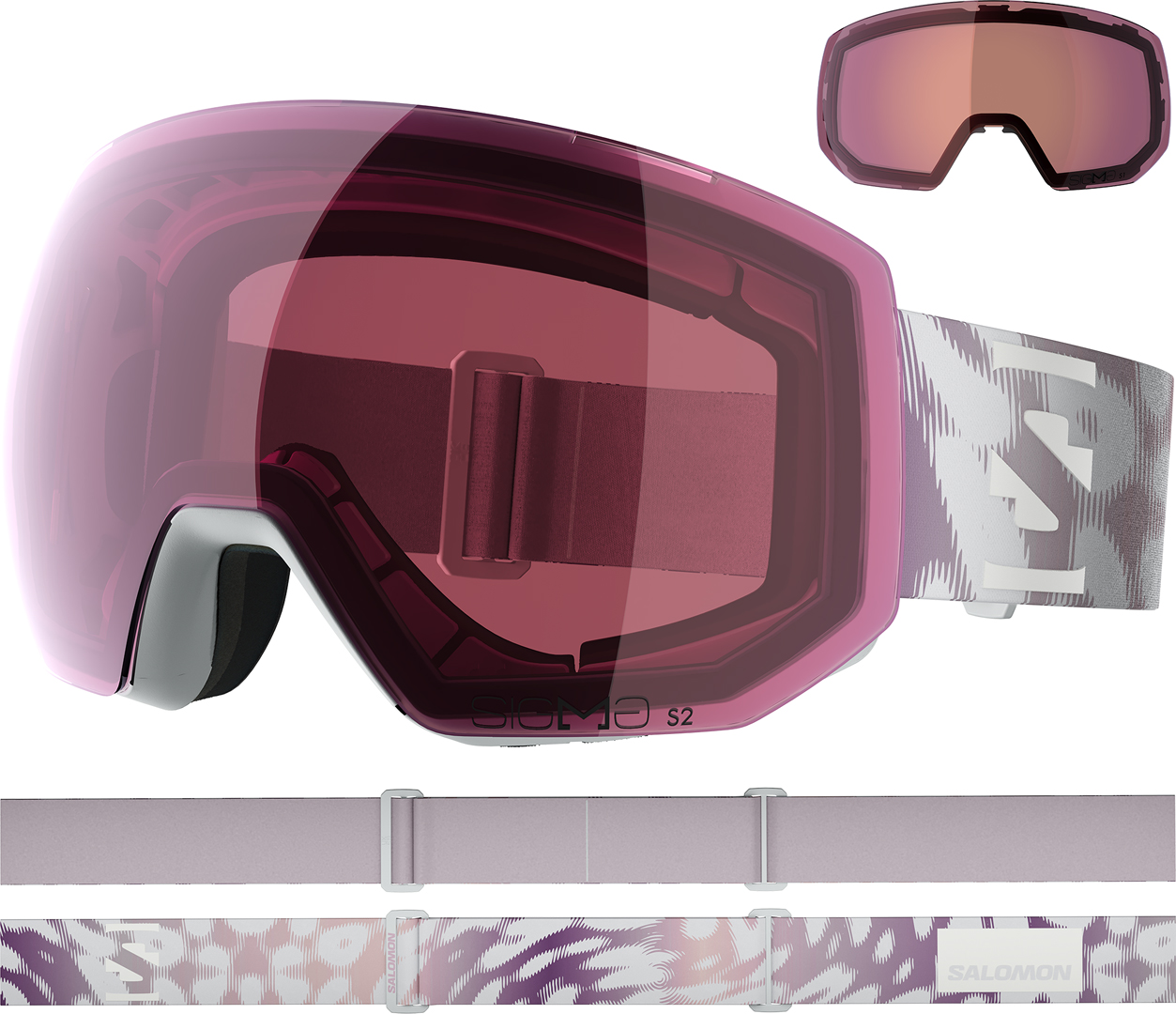 Product image 5 of the product “RADIUM PRO SIGMA Goggle 2027 ice flow/sigma silver pink ”