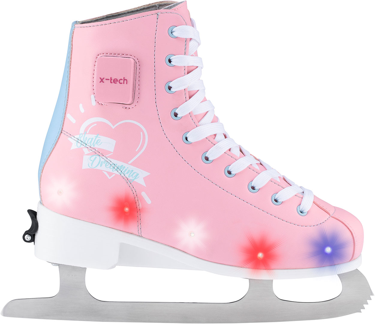 pink ice skating boots