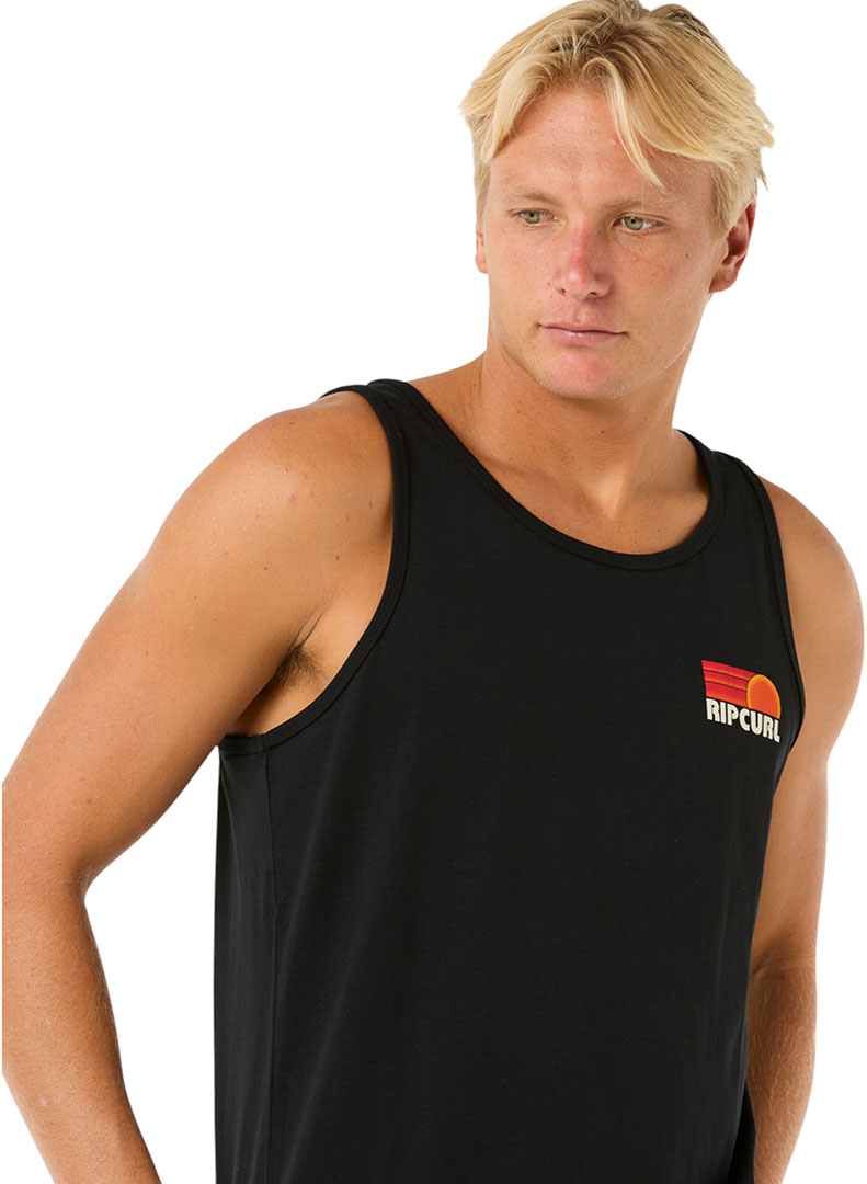 Camiseta RIP CURL parte superior SURF REVIVAL PEAKING Tank 2025 negra parte superior Top - Imagen 12 de 18