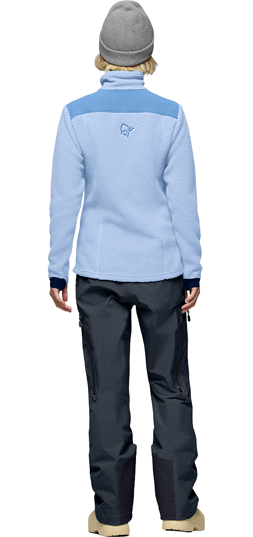 Artikelbild 6 des Artikels “TROLLVEGGEN WARM3 WOMEN Zip Fleece 2027 cashmere blue/allure L“