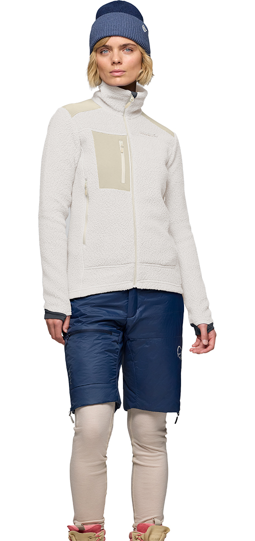 Artikelbild 6 des Artikels “TROLLVEGGEN WARM3 WOMEN Zip Fleece 2027 whisper white/oatmeal M“
