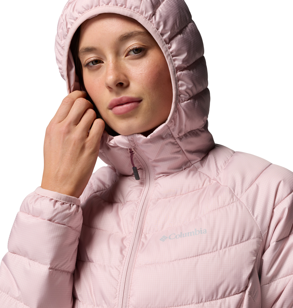 Product image 6 of the product “POWDER LITE II HOODED WOMEN Jacket 2027 mineral pink ripstop L”