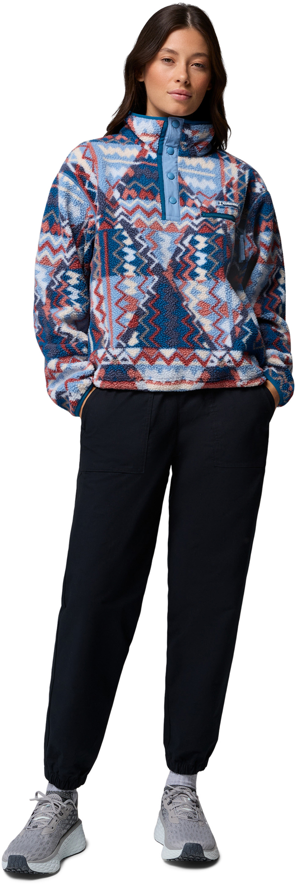 Artikelbild 6 des Artikels “HELVETIA II PRINTED CROPPED WOMEN Fleece 2027 rainy day/geomix M“