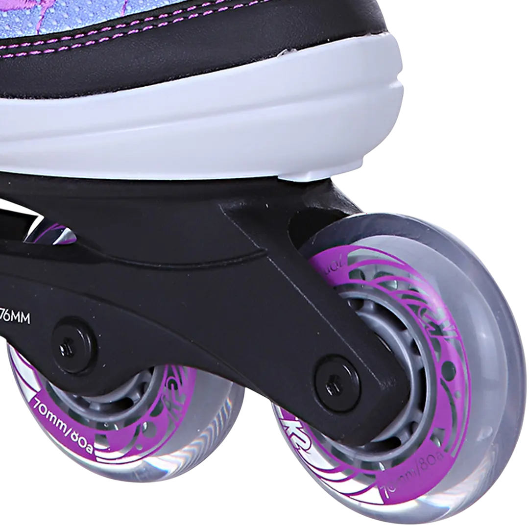 Product image 6 of the product “CADENCE JR GIRLS Kinder Inline Skate incl. ALPINA XIMO 2 aqua rose flower gloss 29-34 | 47-51”