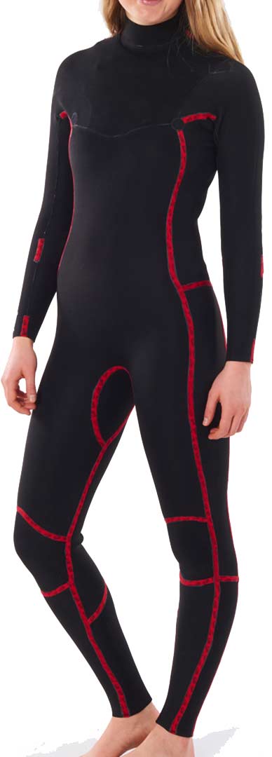 Product image 6 of the product “WOMENS DAWN PATROL PERFORMANCE 4/3 CHEST ZIP Full Suit 2023 black 14”