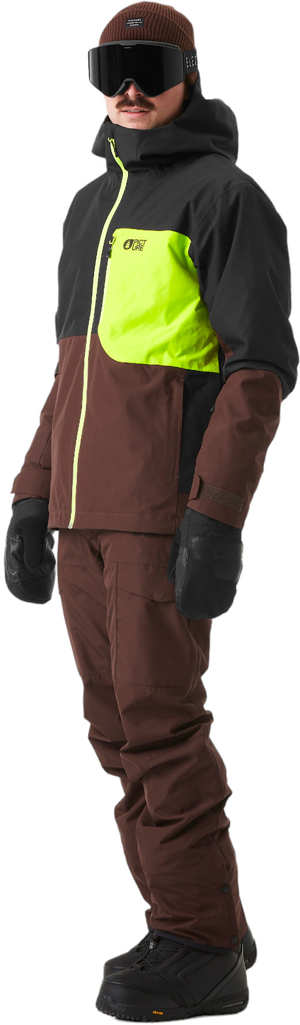 Product image 6 of the product “NITRIC Jacket 2025 chicory coffee lime black L”