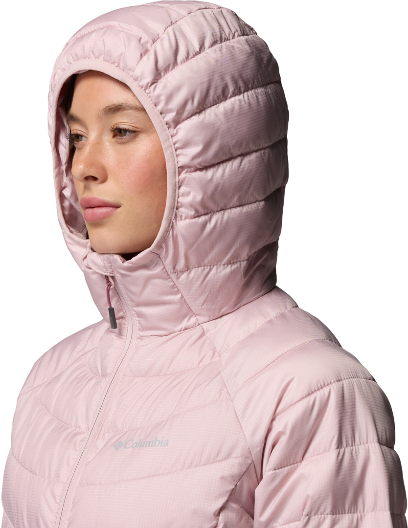Product image 7 of the product “POWDER LITE II HOODED WOMEN Jacket 2027 mineral pink ripstop L”