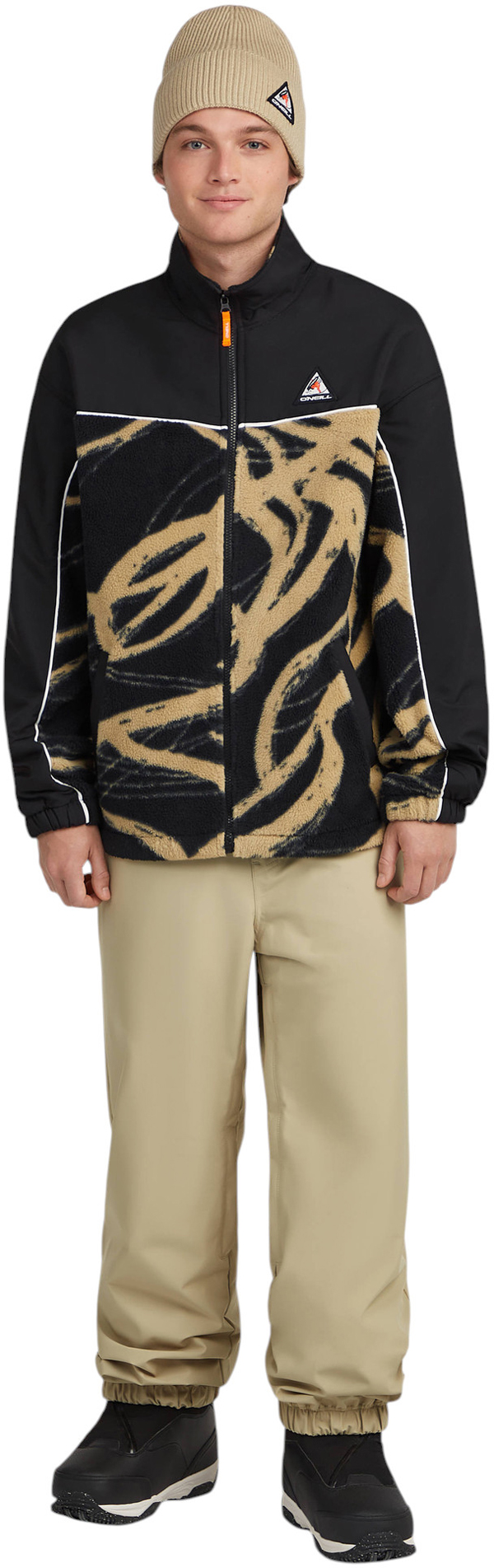 Product image 7 of the product “FWC PLAY HYPERFLEECE Zip Fleece 2027 beige snowtracks L”