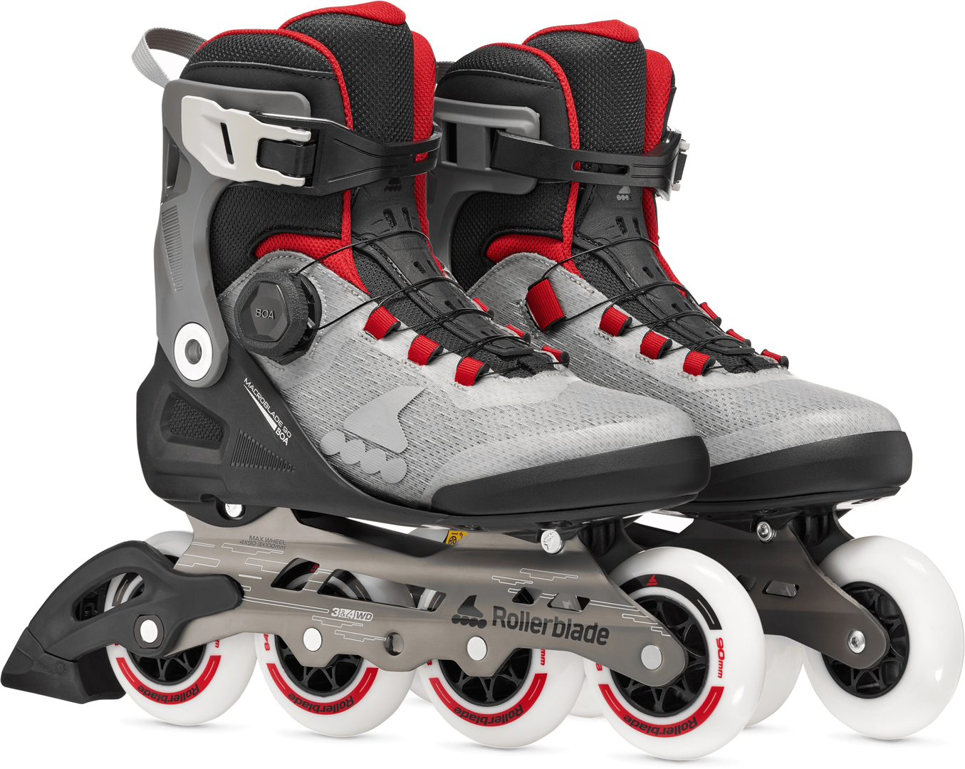 Artikelbild 7 des Artikels “MACROBLADE 90 BOA Inline Skate 2026 black/grey/red 40,5/41“