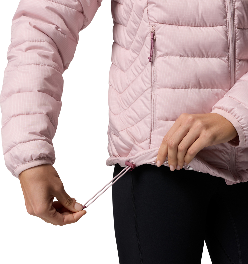 Product image 8 of the product “POWDER LITE II HOODED WOMEN Jacket 2027 mineral pink ripstop L”