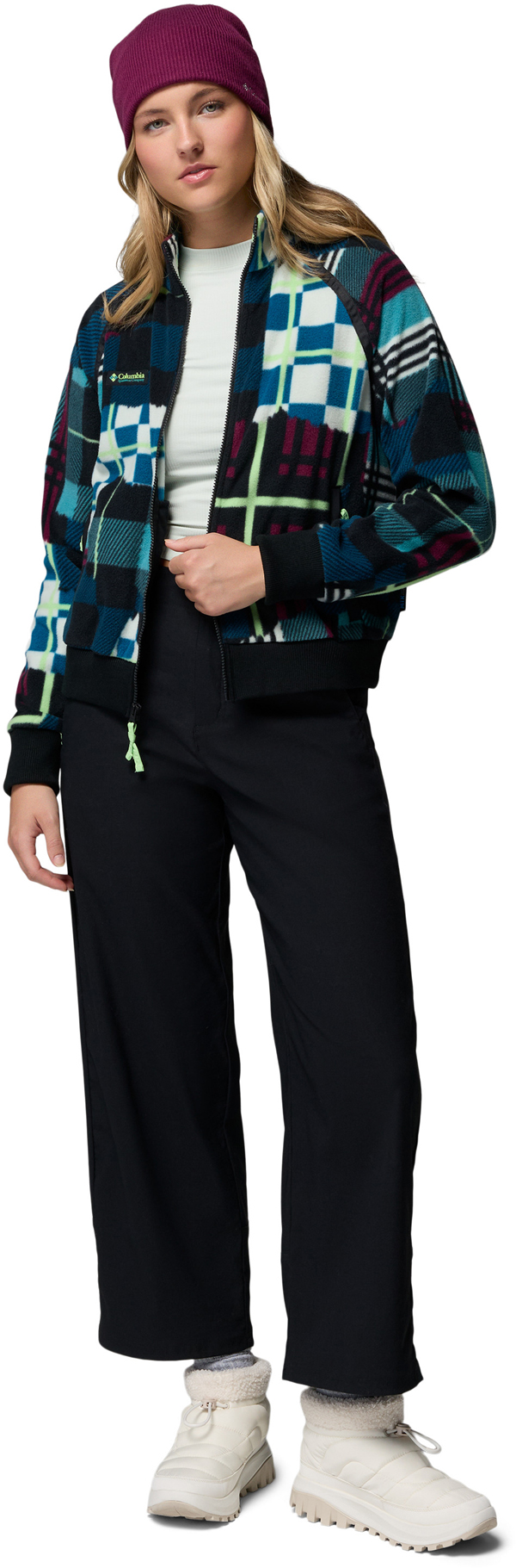 Product image 8 of the product “BUGABOO 1986 Zip Fleece 2027 teal/plaidpatch/black M”